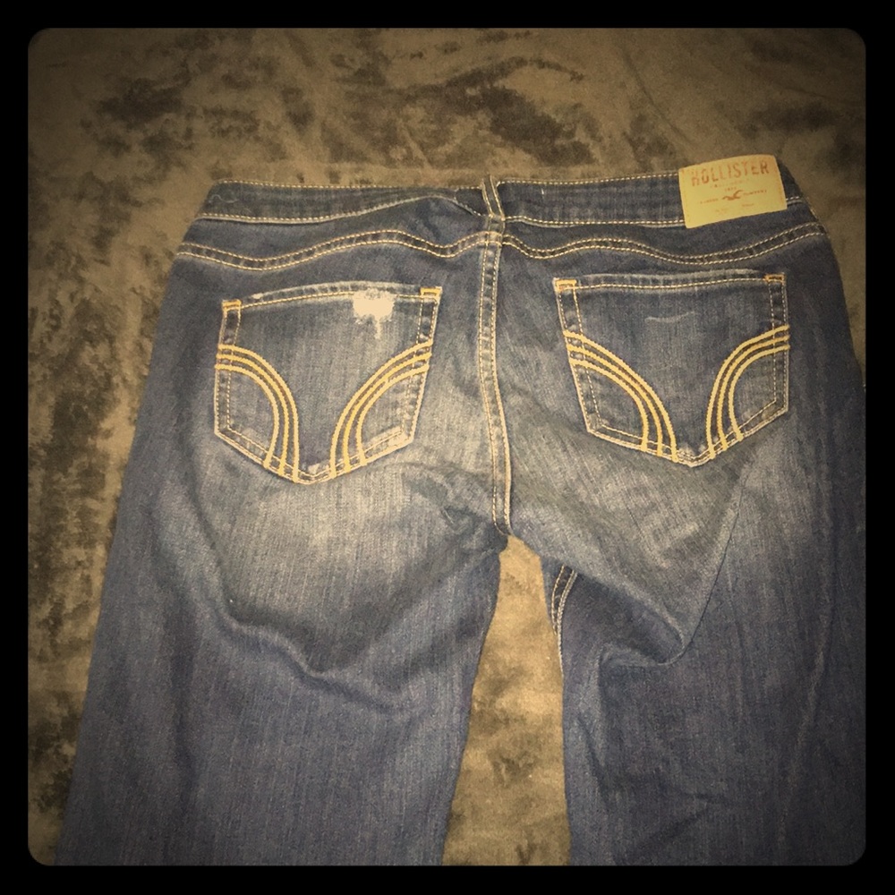 Straight legged jeans